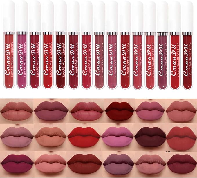 💄 NICEFACE Colección Matte 18K 💋 ✨ 18 tonos irresistibles, fijación imborrable y el cuidado que tus labios merecen. ¡Luce una sonrisa de 10 todo el día! 💋🔥