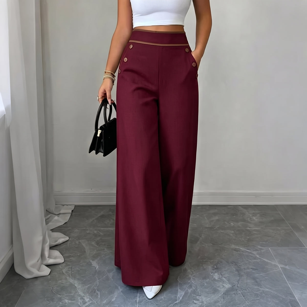 🌸PANTALÓN LISSINA BOTA ANCHA👖✨. Comodidad que estiliza, elegancia que mueve tu día. 💃🌸