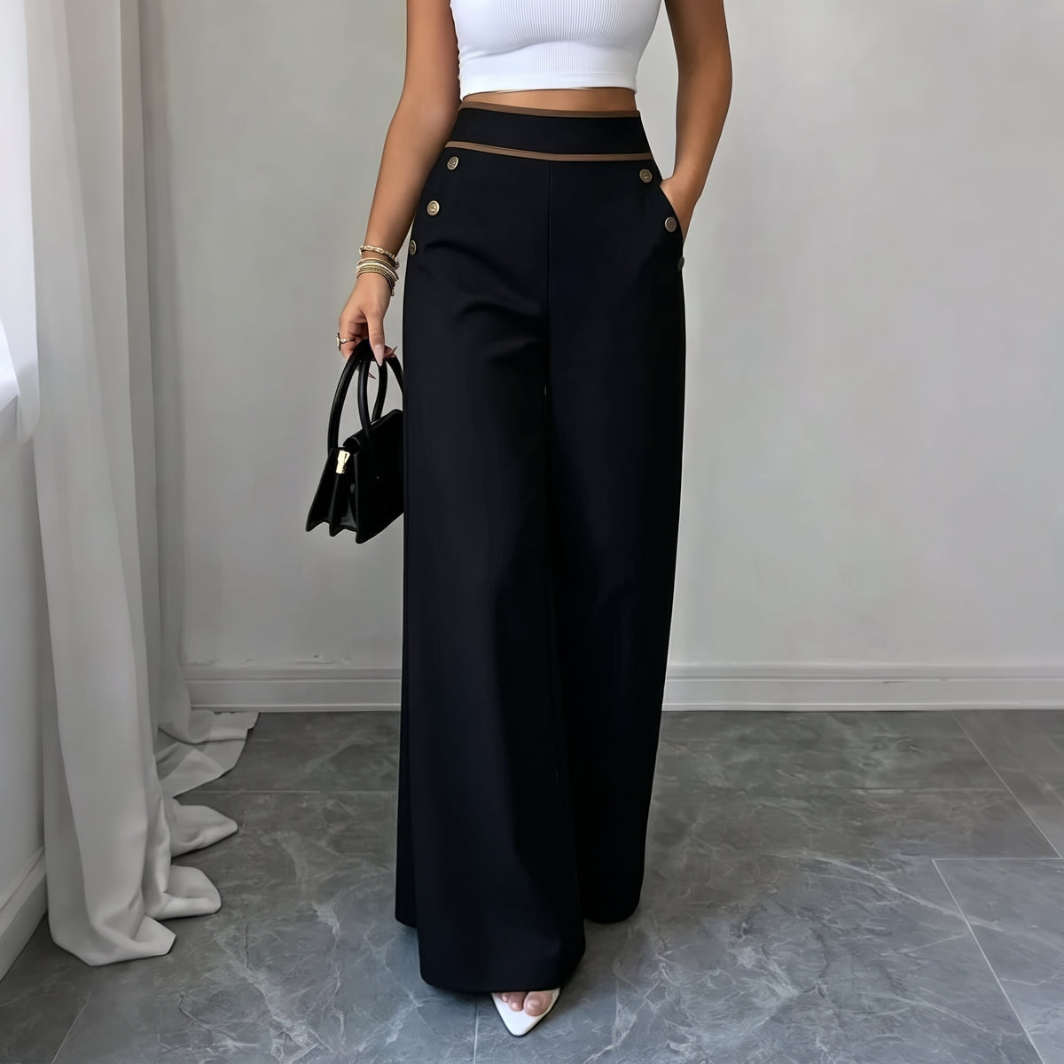 🌸PANTALÓN LISSINA BOTA ANCHA👖✨. Comodidad que estiliza, elegancia que mueve tu día. 💃🌸