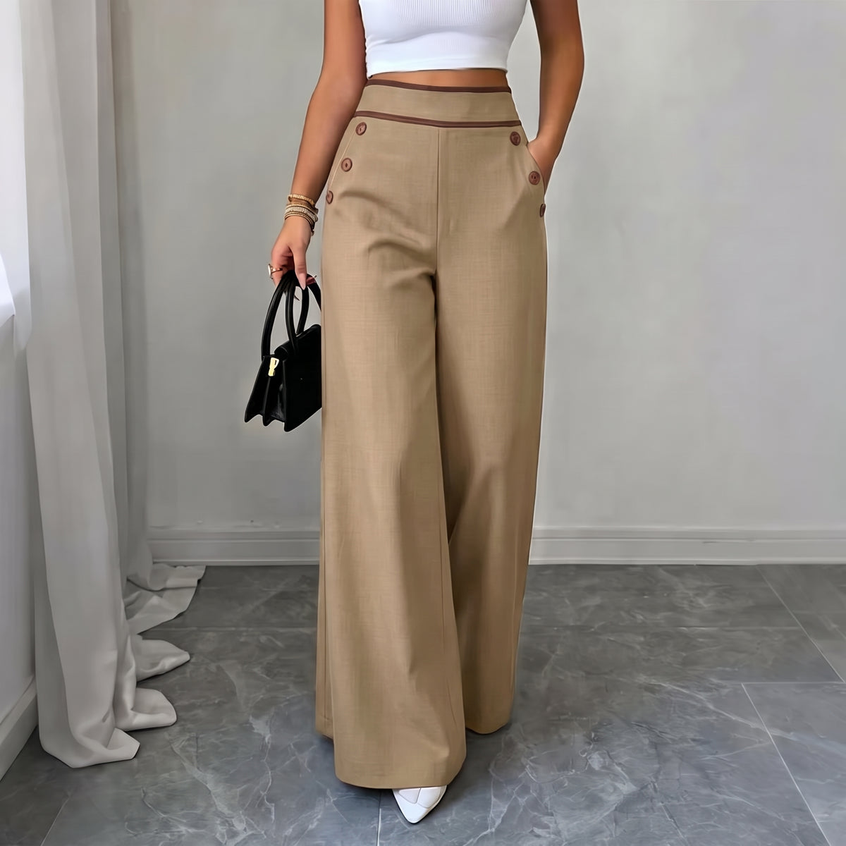 🌸PANTALÓN LISSINA BOTA ANCHA👖✨. Comodidad que estiliza, elegancia que mueve tu día. 💃🌸