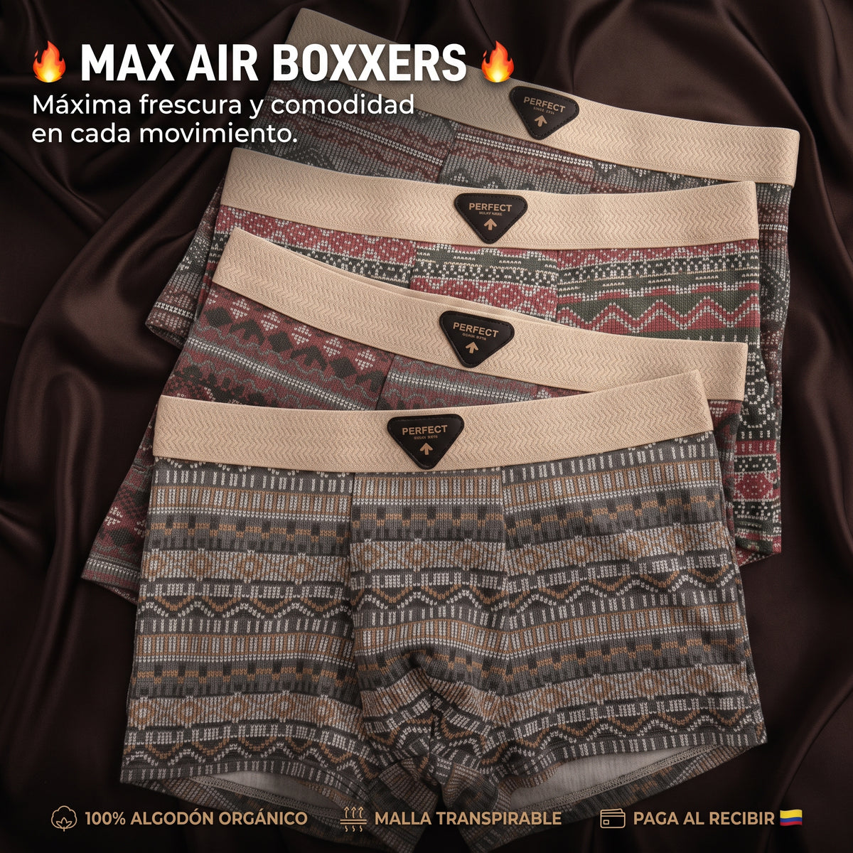 🔥 MAX AIR BOXXERS 🔥 "Máxima frescura y comodidad en cada movimiento." ⚡💨